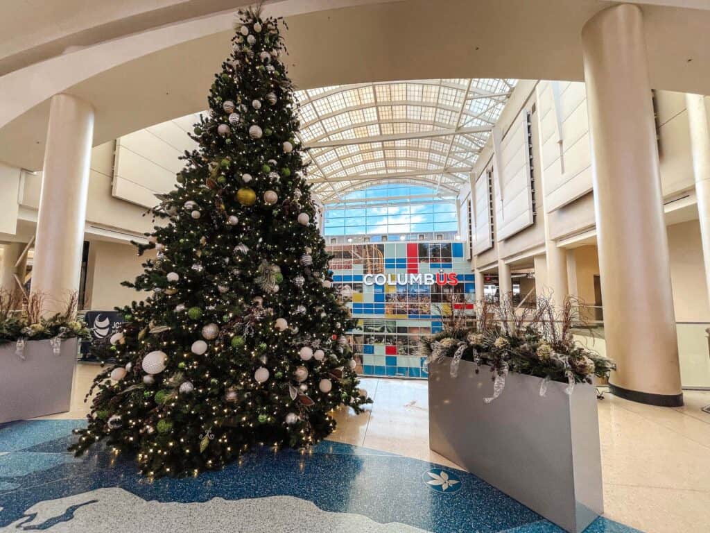 Holiday Tree at John Glenn International Airport