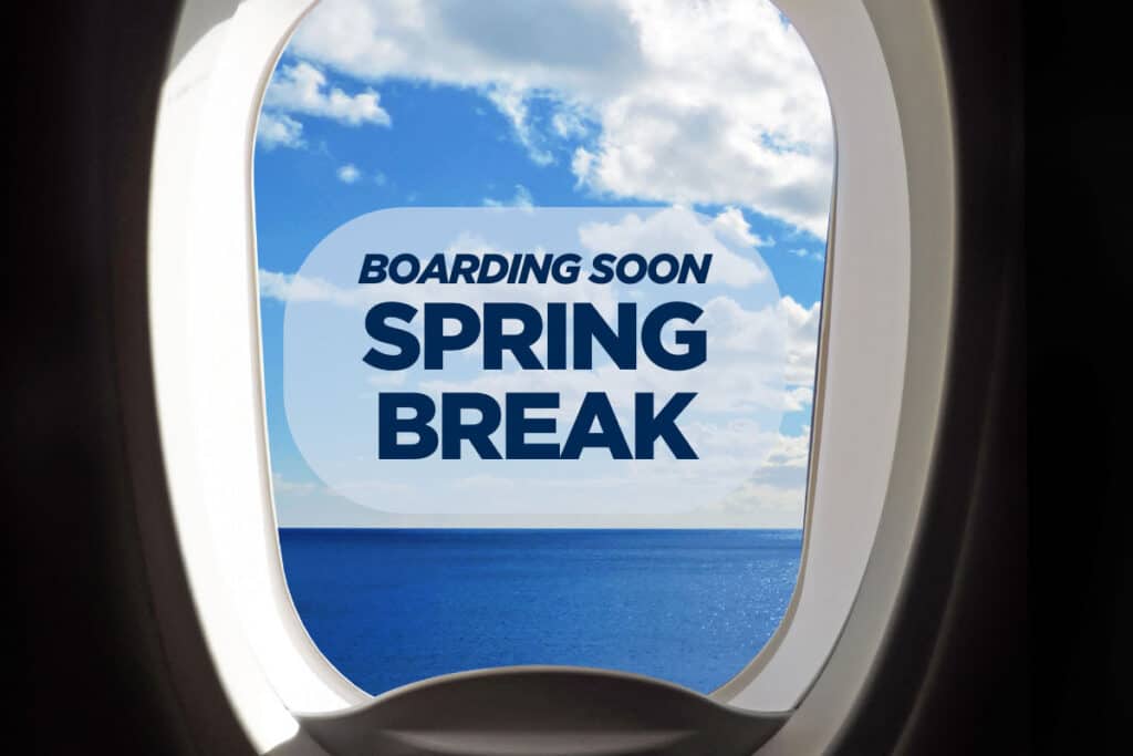 Boarding soon spring break.