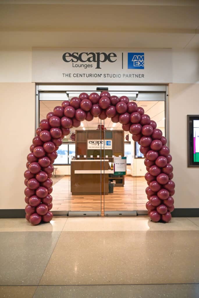 Amex Escape Lounge entrance at John Glenn International Airport