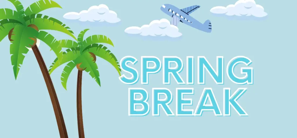 Spring break graphic