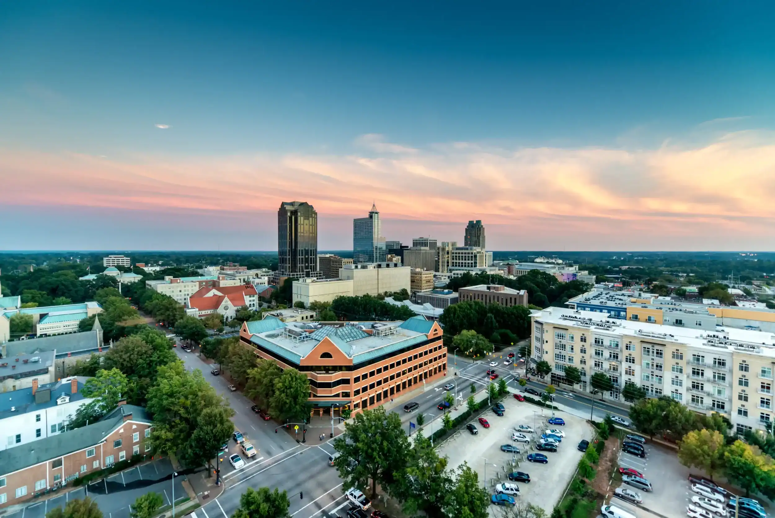Downtown Raleigh City buildings